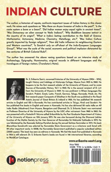 Indian Culture : A Compendium Of Indian History Culture And Heritage