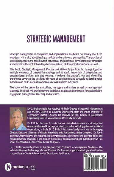 Strategic Management : Practice And Philosophy For India Inc