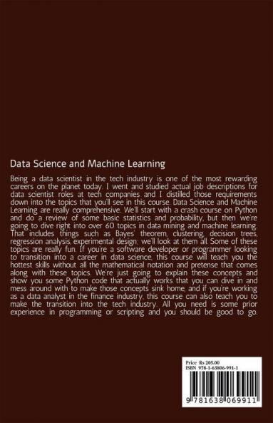 Data Science And Machine Learning