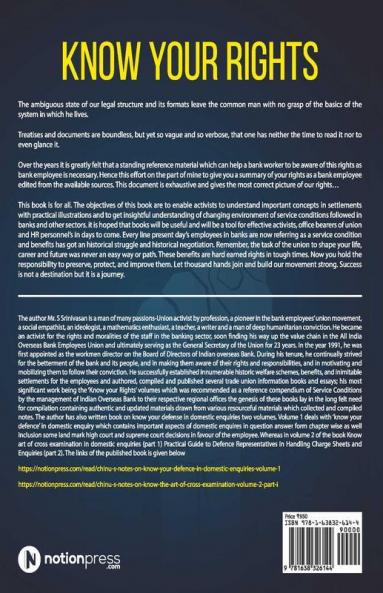 Know Your Rights : A Compendium On Bank Employees' Struggles Successes And Settlements