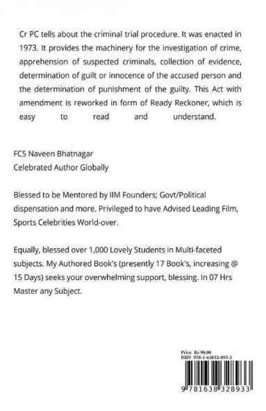 Cr Pc Digest: Code Of Criminal Procedure