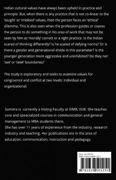 Exploring Value Status Differentiations-personal and organizational values : Non-congruent or Dialectical?