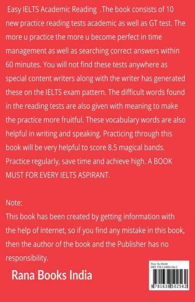 Easy Ielts Academic Reading: Best Practice Book (First Edition 2021)