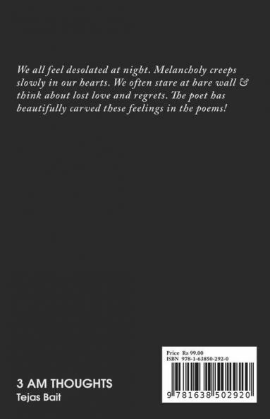 3 AM Thoughts A Poetry Book