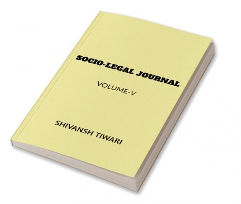 Socio-Legal Journal: Volume-V