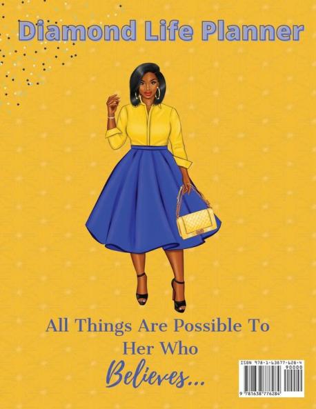 Her Royal Blue and Gold Diamond Life Monthly Planner (2021): When The Dust Settles I'm Coming Back to Buy the Building Sis