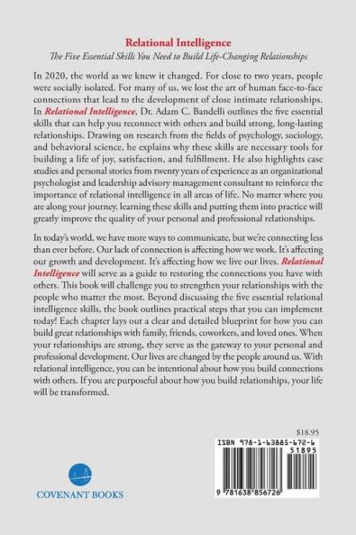 Relational Intelligence; The Five Essential Skills You Need to Build Life-Changing Relationships