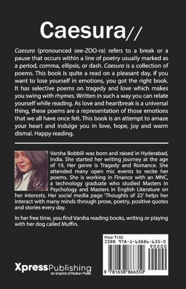 Caesura: Poetry By Varsha Bobbili