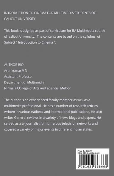 Introduction To Cinema: Edited According To The Calicut University Ba Multimedia Syllubus