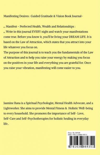 Manifesting Desires: Guided Gratitude & Vision Book Journal: Guided Gratitude And Vision Book Journal