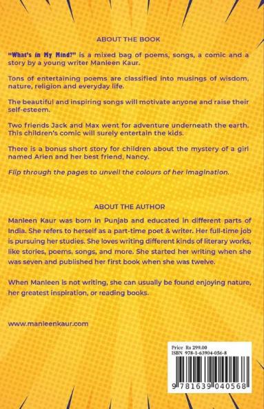 What'S In My Mind : A Mixed Bag Of Poems Comic And Story