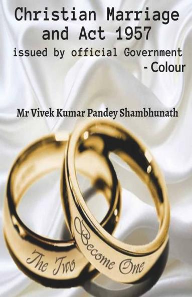 Christian Marriage And Act 1957 Colour : Issued By Official Government