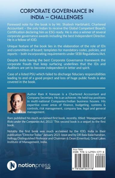 Corporate Governance In India - Challenges