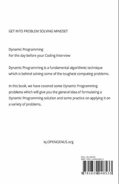 Dynamic Programming For The Day Before Your Coding Interview