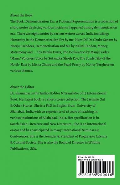 Demonetization Era - A Fictional Representation : A Collection of Short Stories on Demonetization Era