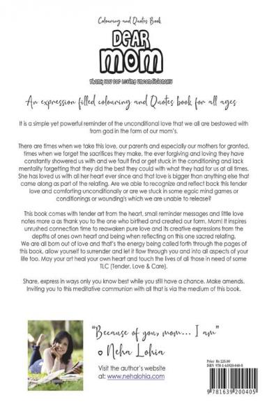 Dear Mom : Thank You For Loving Unconditionally