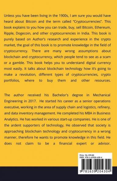 CRYPTOCURRENCY FOR BEGINNERS WITH SPECIAL FOCUS ON INDIAN MARKET: THE EASIEST WAY TO UNDERSTAND DIGITAL CURRENCY