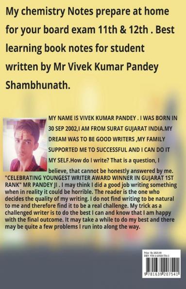 My Chemistry Notes Colour : Class 11th & 12th