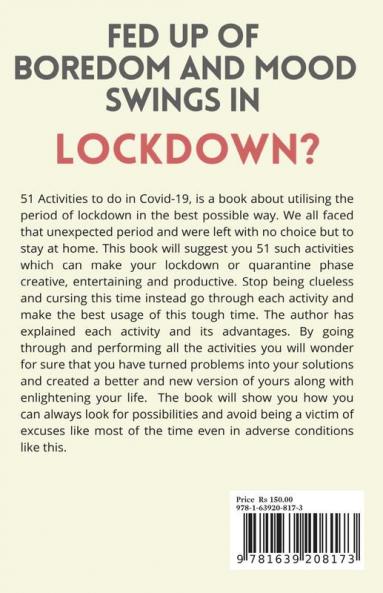 51 Activities To Do In Covid-19 : For life enlightenment and rejoice