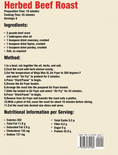 Ninja Max XL Air Fryer Cookbook for Beginners: 2000-Day Tasty and Easy Air Fryer Recipes for Cooking Easier Faster And More Enjoyable for You and Your Family!