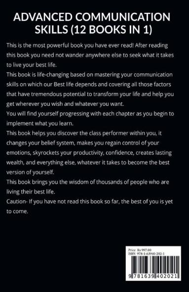 ADVANCED COMMUNICATION SKILLS (12 BOOKS IN 1)