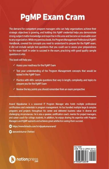 PgMP Exam Cram: A Smart Companion for achieving PgMP Exam Success