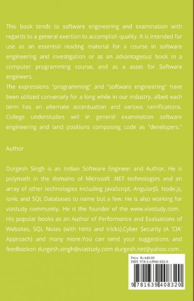 Software Engineering Notes: A Progressive Approach