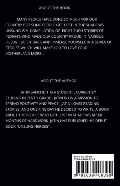 UNSUNG : The Story Of 8 Unsung Heroes Of India