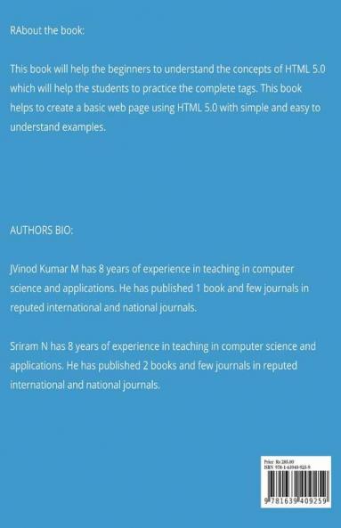 Html 5.0 For Beginners