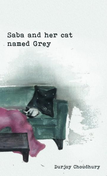 Saba and her cat named Grey