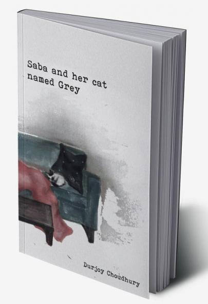 Saba and her cat named Grey