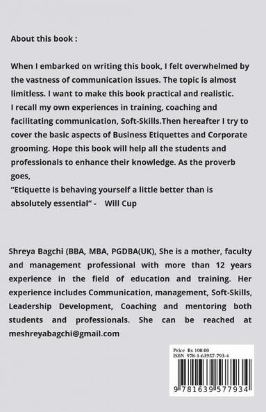 Soft -Skills For Success: A Comprehensive Book Of Business Etiquette And Personal Grooming