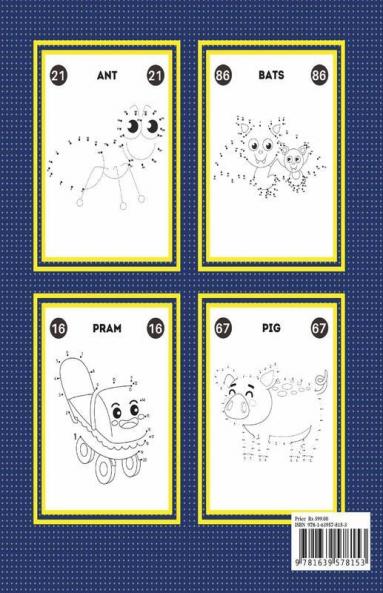 Dot To Dot For Kids Ages 4-8 : 100 Fun Connect The Dots Puzzles For Children - Activity Book For Learning - Age 4-6 6-8 Year Olds