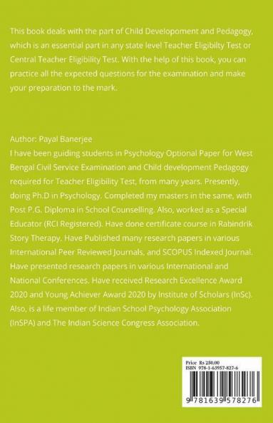 Practice Set For Tet: Child Development & Pedagogy: Child Development And Pedagogy