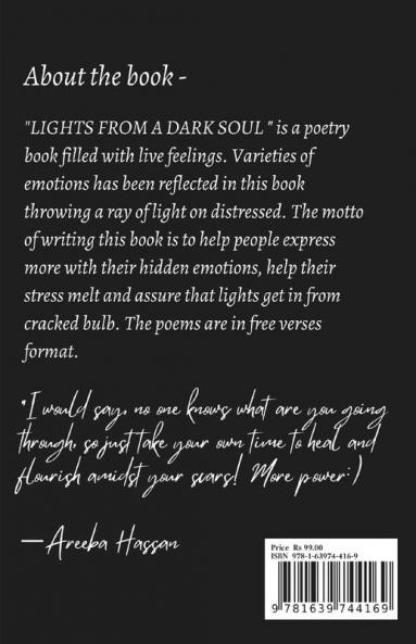 Lights From A Dark Soul : A Poetry a day keeps sorrow away