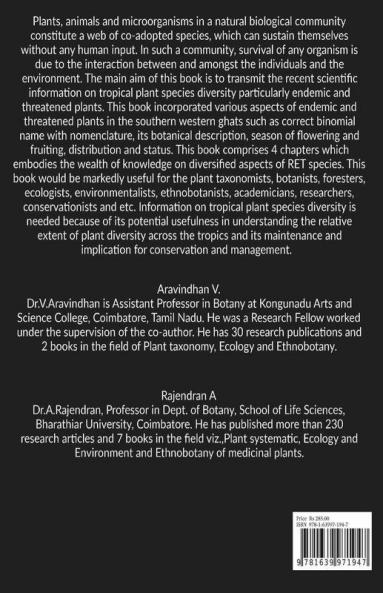 Threatened Endemic Plants From Western Ghats India - An Appraisal Of Systematic Study