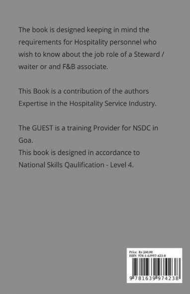 Job Role Of F&B Service Steward: Lets Get Ready For Hospitality!