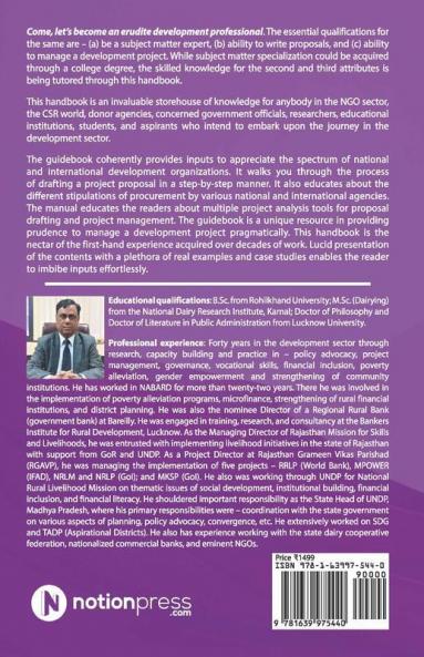 Handbook On Proposal Drafting And Project Management In Development Sector