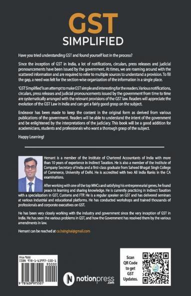 Gst Simplified Volume I Understanding The Basics Of Gst
