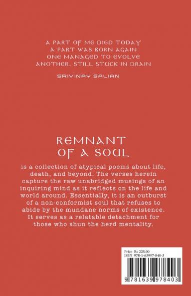 Remnant of a Soul : Poems on Death &amp; Beyond