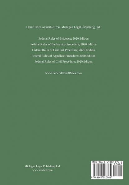 United States Bankruptcy Code; 2020 Edition