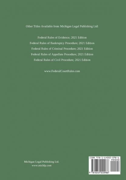 United States Bankruptcy Code; 2021 Edition