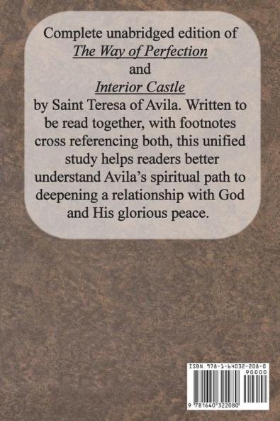 St. Teresa of Avila Two Book Set - Interior Castle and The Way of Perfection