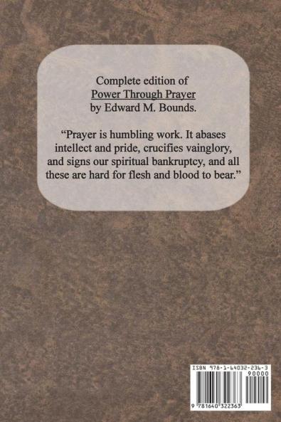 Power Through Prayer