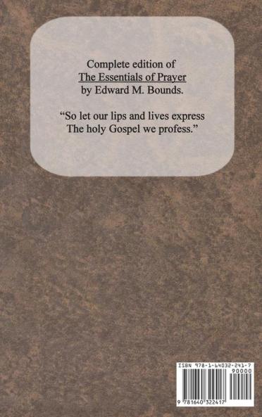 The Essentials of Prayer