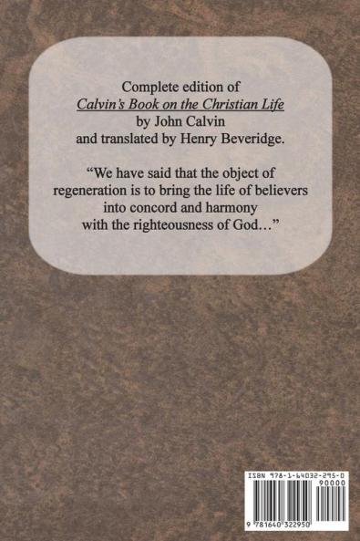 Calvin's Book on the Christian Life