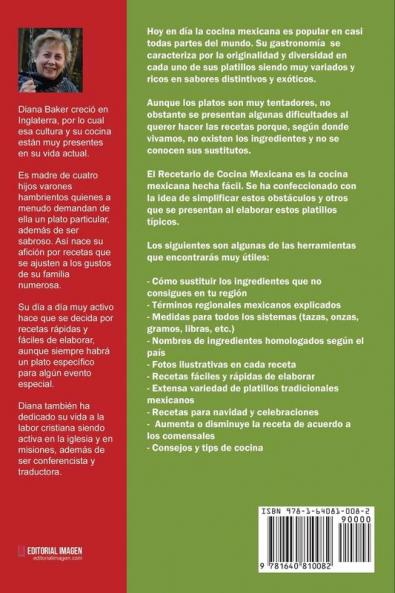 Recetario de Cocina Mexicana Tomo I: La cocina mexicana hecha fácil