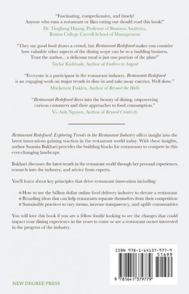 Restaurant Redefined: Exploring Trends in the Restaurant Industry