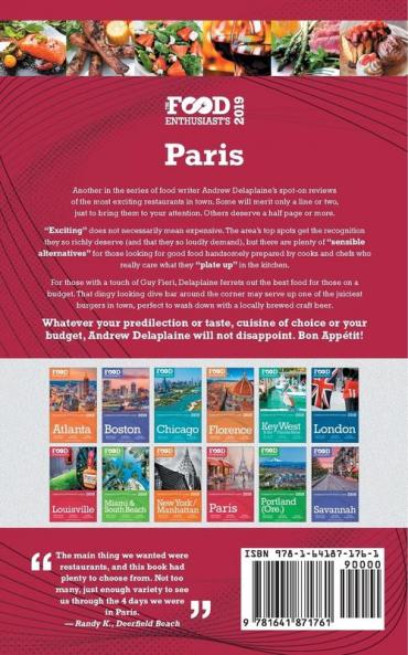 Paris - 2019 - The Food Enthusiast's Complete Restaurant Guide