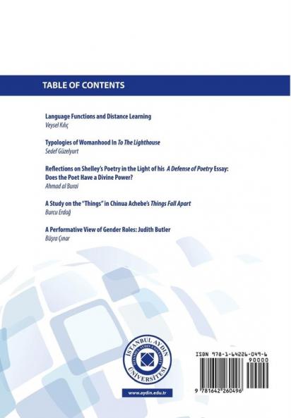 Istanbul Aydin University International Journal of Media Culture and Literature: 2015 (Year: 1 Number: 1)
